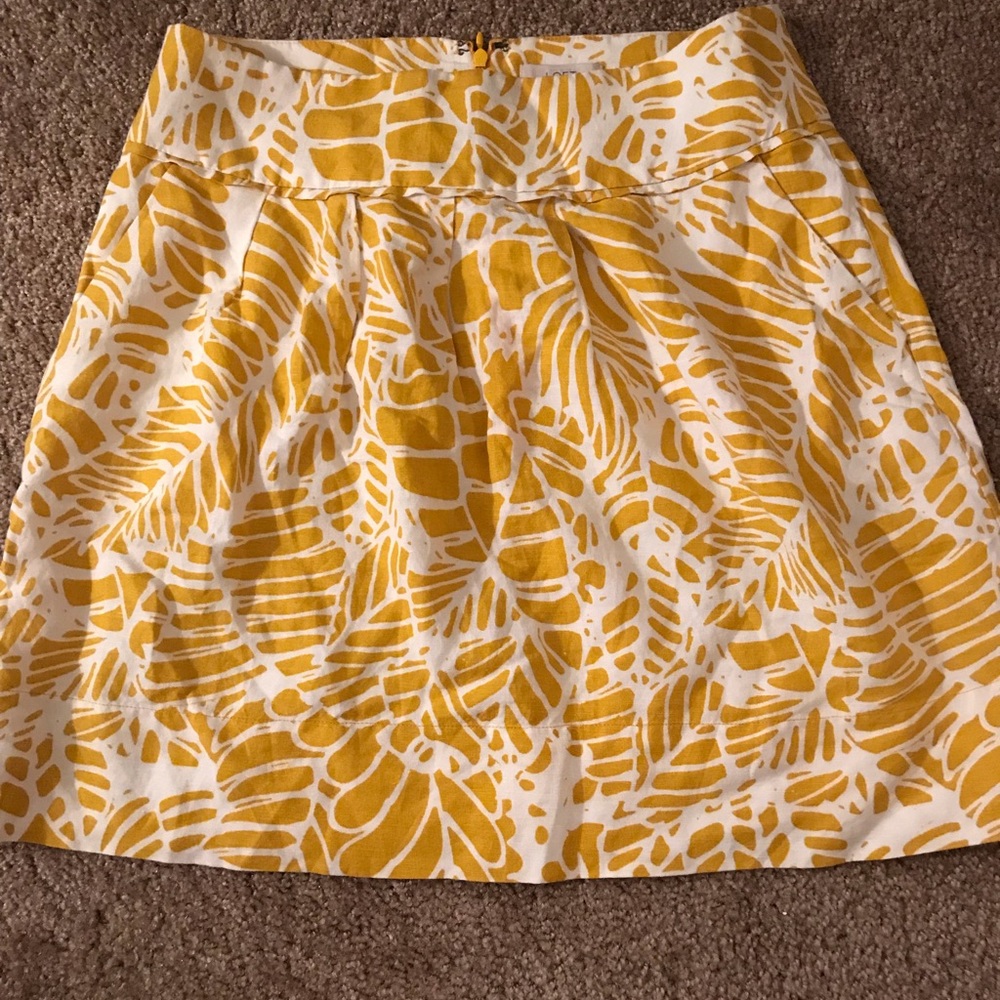 Yellow Floral Skirt